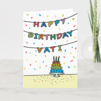 Tarjeta de cumpleaños para Vati