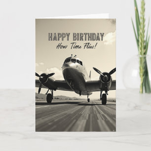 Tarjeta de cumpleaños para vuelo de aventura