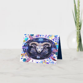 Tarjeta de cumpleaños para Zodiac Aries 3/21 a 4/1