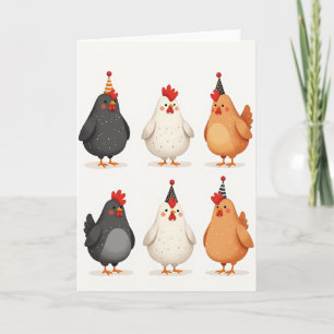 Tarjeta de cumpleaños Party Fowl