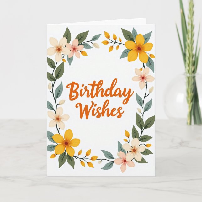 Tarjeta de cumpleaños pastel alegre (Anverso)