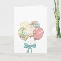 Tarjeta de cumpleaños Pastel Colors