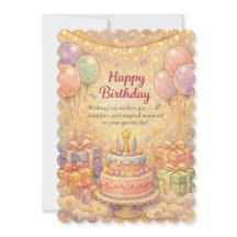 Tarjeta de cumpleaños Pastel Dream