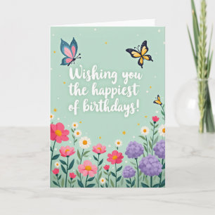 Tarjeta de cumpleaños Pastel Spring