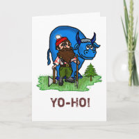 Tarjeta de cumpleaños Paul Bunyan