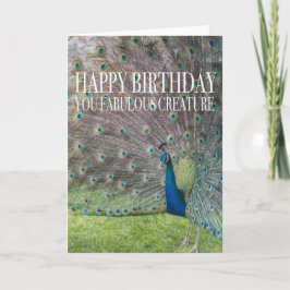 Tarjeta de cumpleaños Peacock