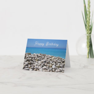 Tarjeta de cumpleaños Pebble Beach and Sea View