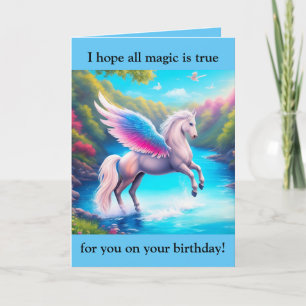 Tarjeta de cumpleaños Pegasus