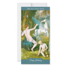 Tarjeta de cumpleaños Pegasus Puvis de Chavannes C