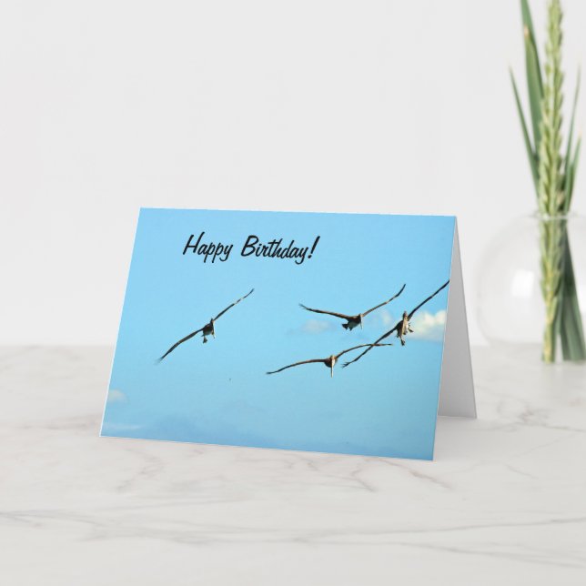 Tarjeta de cumpleaños Pelican 1 (Anverso)