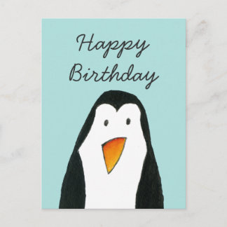 Tarjeta de cumpleaños Penguin