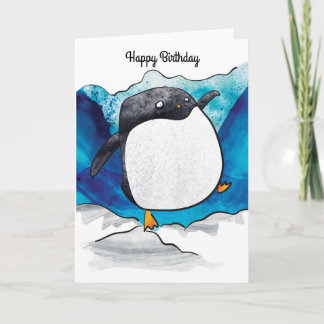 Tarjeta de cumpleaños Penguin