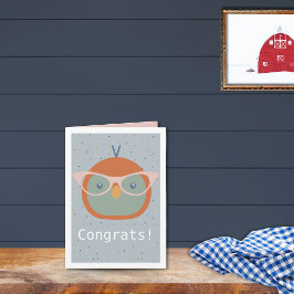 Tarjeta de cumpleaños Penguin Confetti