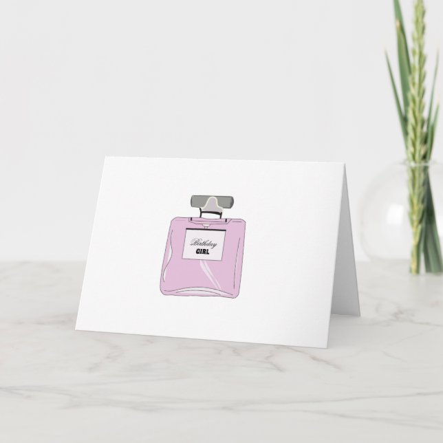 Tarjeta de cumpleaños Perfume (Anverso)