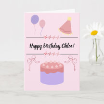 Tarjeta de cumpleaños personalizable 