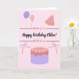 Tarjeta de cumpleaños personalizable 