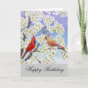Tarjeta de cumpleaños personalizable Cardinals