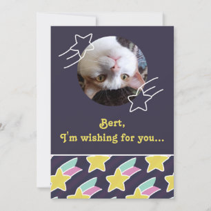 Tarjeta de cumpleaños personalizable con patrón de