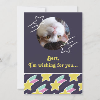 Tarjeta de cumpleaños personalizable con patrón de