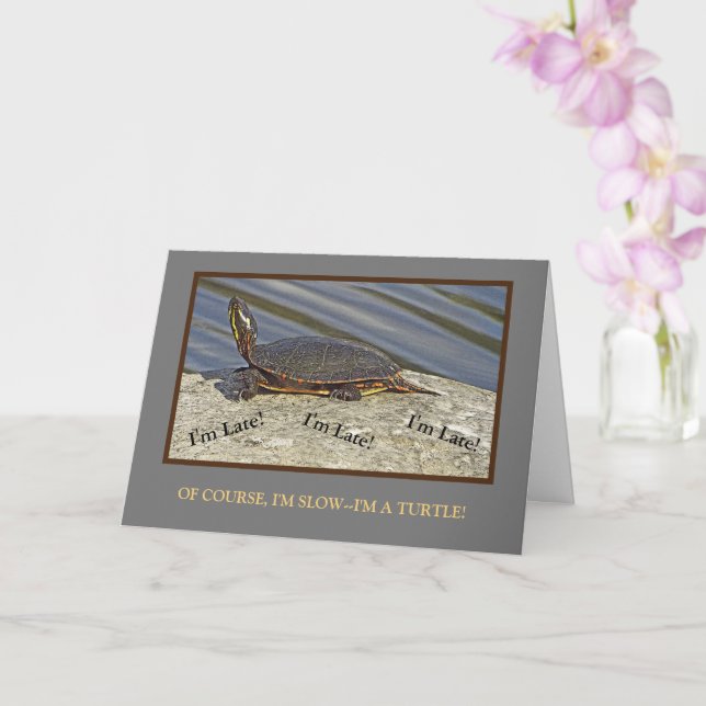 TARJETA DE CUMPLEAÑOS/PERSONALIZABLE EN NEGRO (Orquídea)