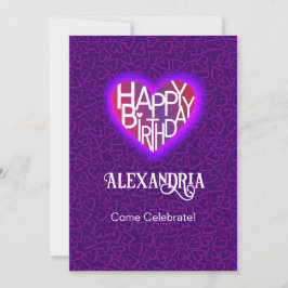 Tarjeta de cumpleaños/personalizable Lover's Heart