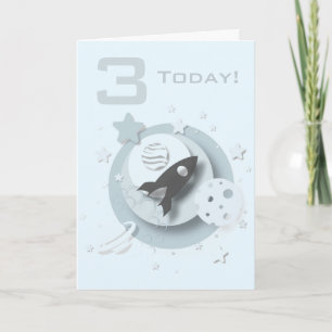 Tarjeta de cumpleaños personalizable Moon & Stars