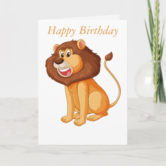 Tarjeta de cumpleaños personalizable para niños (Anverso)