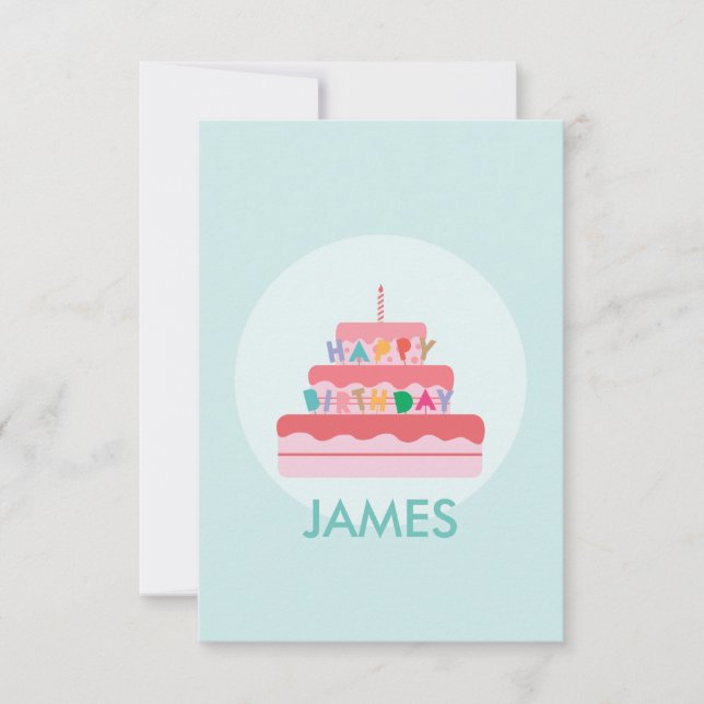 Tarjeta de cumpleaños personalizada (Anverso)