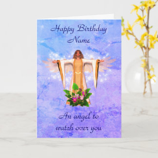 Tarjeta de cumpleaños personalizada Angel Guardian