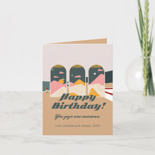 Tarjeta de cumpleaños personalizada Boho Futurdeli