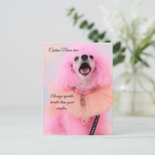 Tarjeta de cumpleaños personalizada, Caniche Toy R