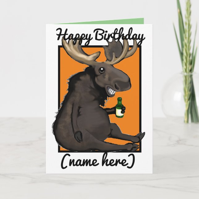 Tarjeta de cumpleaños personalizada con dibujos an (Anverso)
