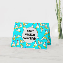 Tarjeta de cumpleaños personalizada con dibujos an