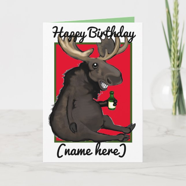Tarjeta de cumpleaños personalizada con dibujos de (Anverso)