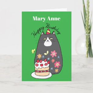 Tarjeta de cumpleaños personalizada con estilo de