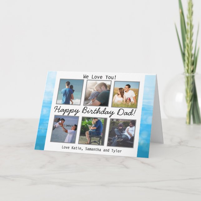 Tarjeta de cumpleaños personalizada con foto para  (Anverso)