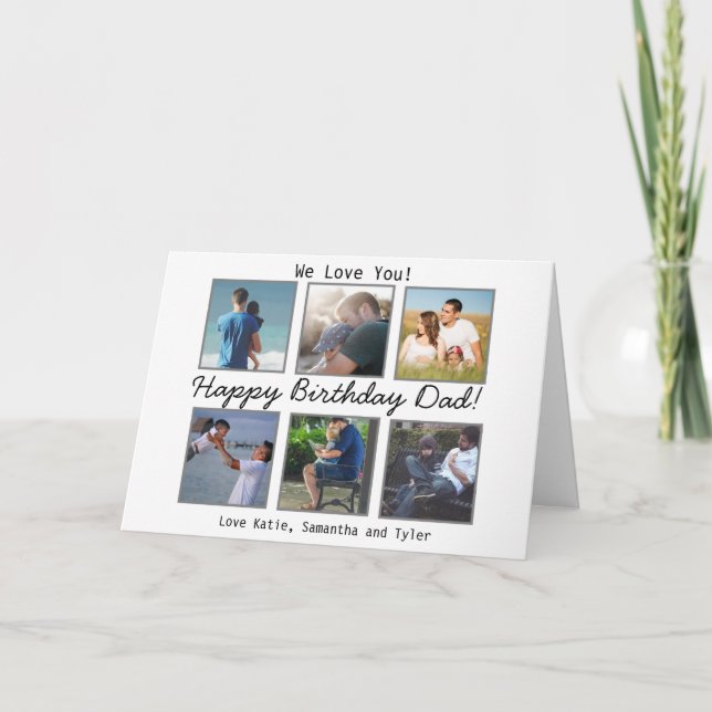 Tarjeta de cumpleaños personalizada con foto para  (Anverso)