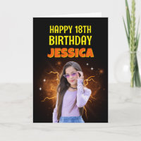 Tarjeta de cumpleaños personalizada con foto Vinta
