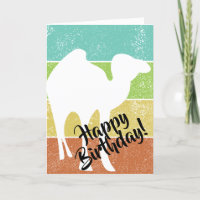 Tarjeta de cumpleaños personalizada con silueta de