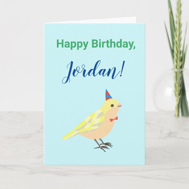 Tarjeta de cumpleaños personalizada con tarjeta de (Anverso)