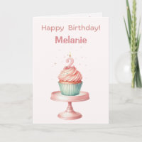 Tarjeta de cumpleaños personalizada de 2 años para