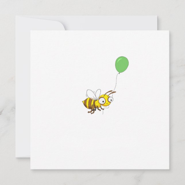 Tarjeta de cumpleaños personalizada de abeja Bumbl (Anverso)