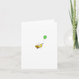 Tarjeta de cumpleaños personalizada de abeja bumbl