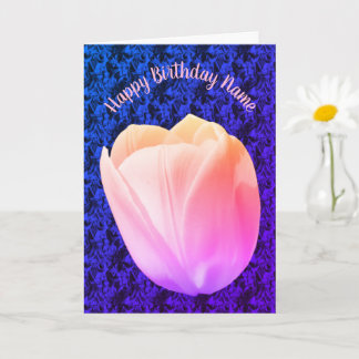 Tarjeta de cumpleaños personalizada de Arte de Flo