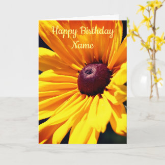 Tarjeta de cumpleaños personalizada de Black Eyed