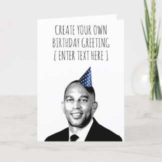 Tarjeta de cumpleaños personalizada de Hakeem Jeff