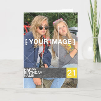 Tarjeta de cumpleaños personalizada de la foto