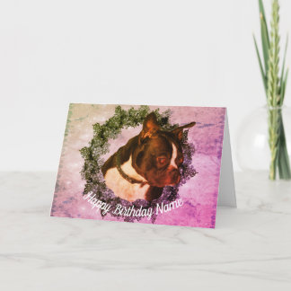 Tarjeta de cumpleaños personalizada del arte del p