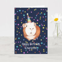 Tarjeta de cumpleaños personalizada Disco Guinea P