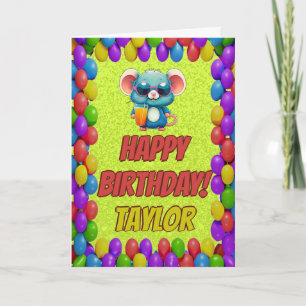 Tarjeta de cumpleaños personalizada divertida de r